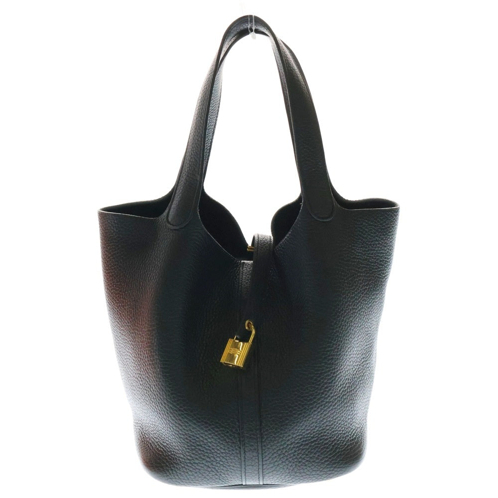 HERMES(エルメス) ピコタン MM トリヨンクレマンス C刻印 ゴールド金具 ハンドバッグ ブラック