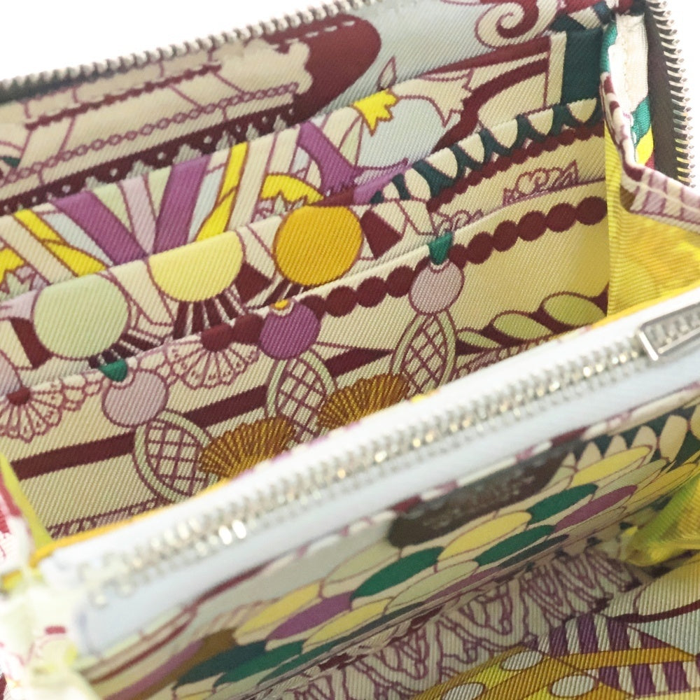 HERMES(エルメス) アザップ シルクイン コンパクト ウォレット 財布 Z刻印 シルバー金具 ブラウン