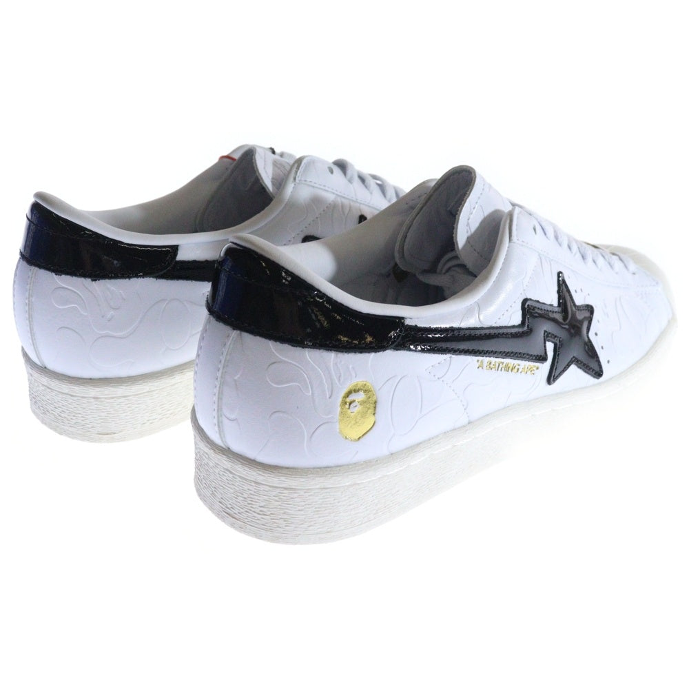 adidas(アディダス) ×A BATHING APE SUPERSTAR V BAPE アベイシング エイプ スーパースター ヴェイプ ローカットスニーカー ホワイト US10.5/28.5cm JR2701