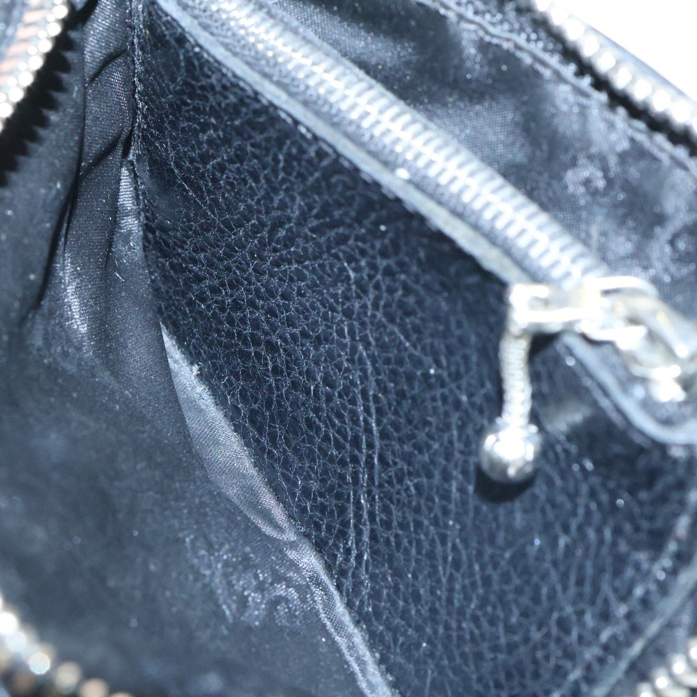 CHROME HEARTS(クロムハーツ) TINY ZIP タイニージップ クロスパッチ付き ダガージップ レザー ロングウォレット 財布 ブラック