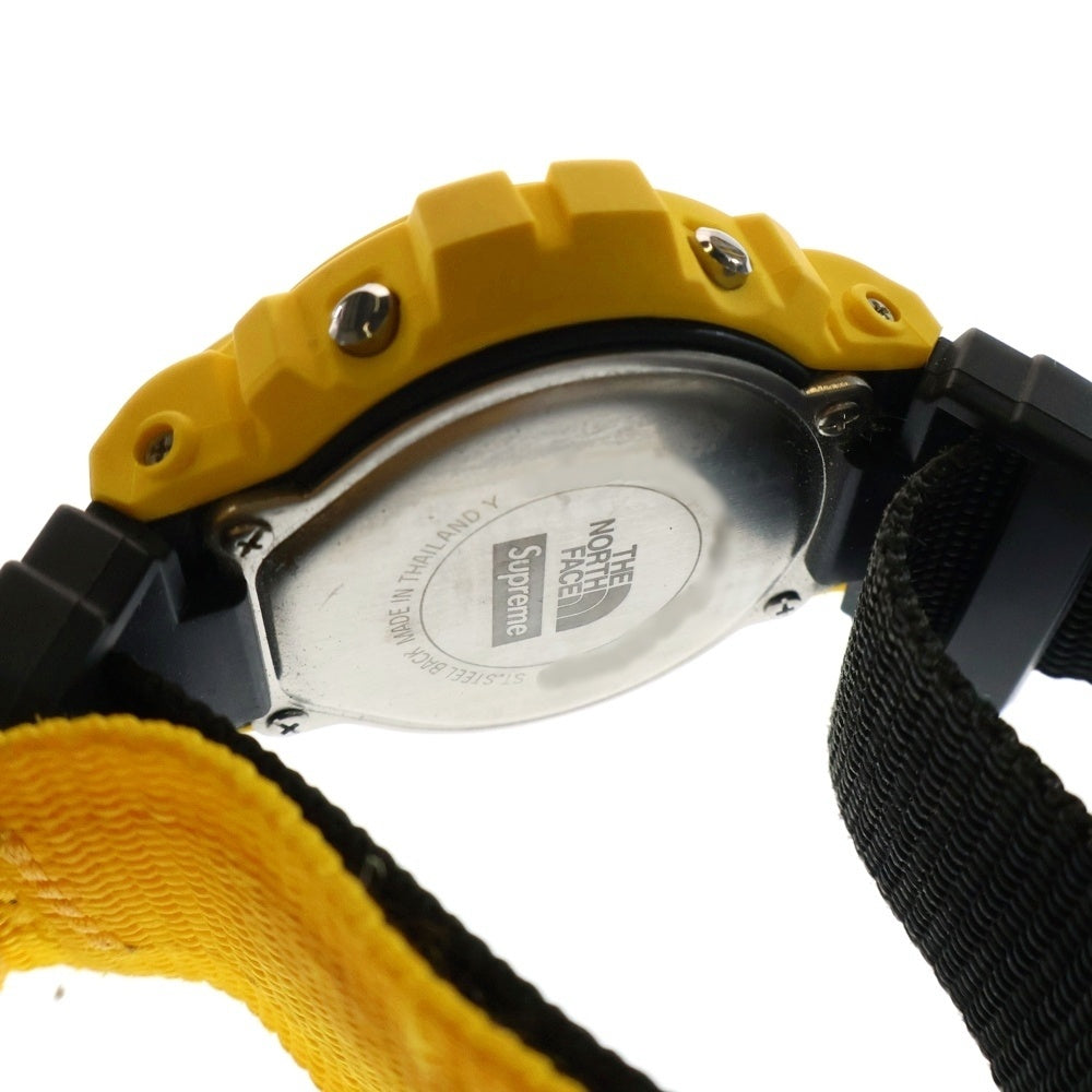 SUPREME(シュプリーム) 22AW ×CASIO ×THE NORTH FACE Times Square G-Shock Watch カシオ ノースフェイス ジーショック デジタルウォッチ 腕時計 イエロー/ブラック DW-6900NS-9JR