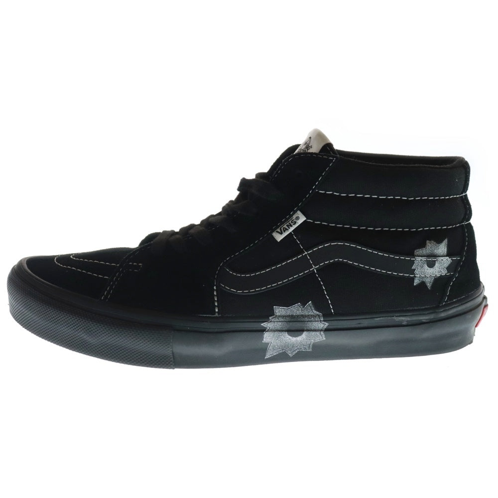SUPREME(シュプリーム) 25SS ×VANS Nate Lowman Skate Grosso Mid バンズ ネイト ロウマン スケート グロッソ ミッドカットスニーカー ブラック US11/29cm VN0A5KS1BLK