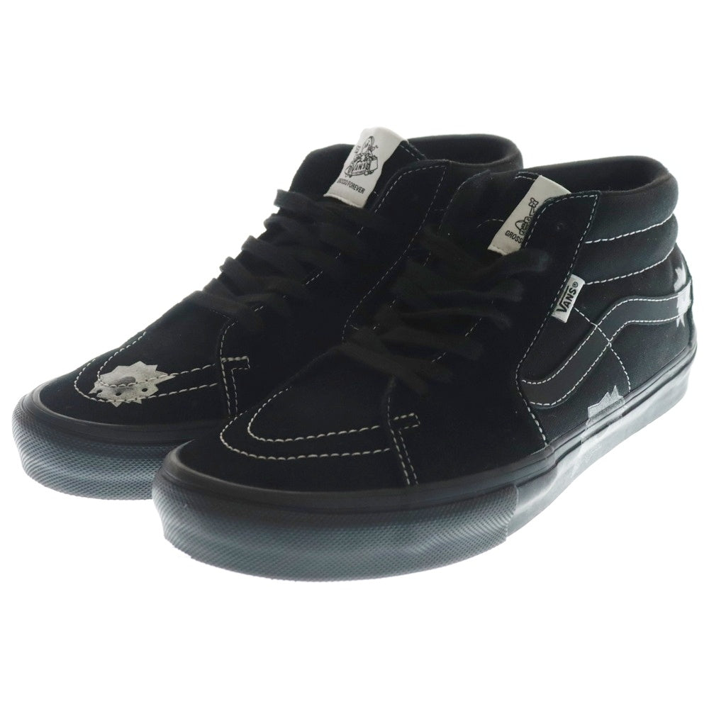 SUPREME(シュプリーム) 25SS ×VANS Nate Lowman Skate Grosso Mid バンズ ネイト ロウマン スケート グロッソ ミッドカットスニーカー ブラック US11/29cm VN0A5KS1BLK