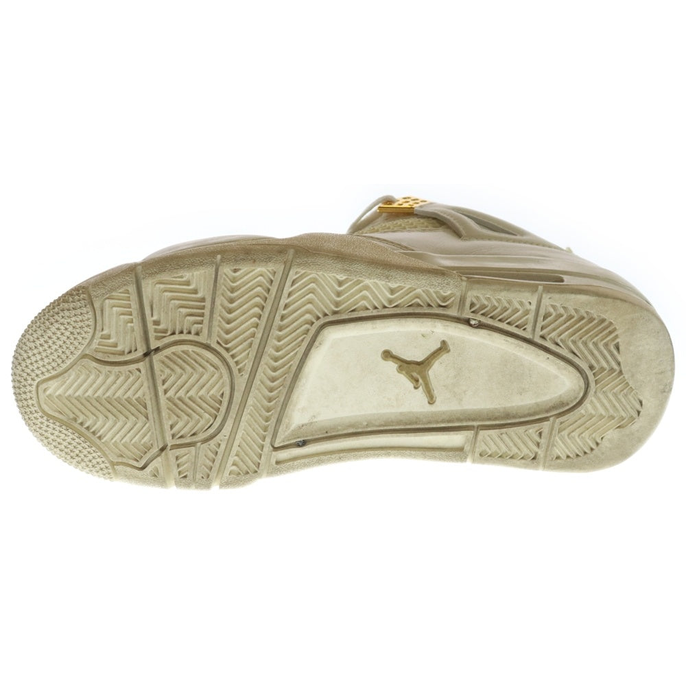 NIKE(ナイキ) WMNS AIR JORDAN 4 RETRO WHITE & GOLD ウィメンズ エア ジョーダン 4 レトロ ハイカットスニーカー ホワイト/ゴールド US8/25cm AQ9129-170
