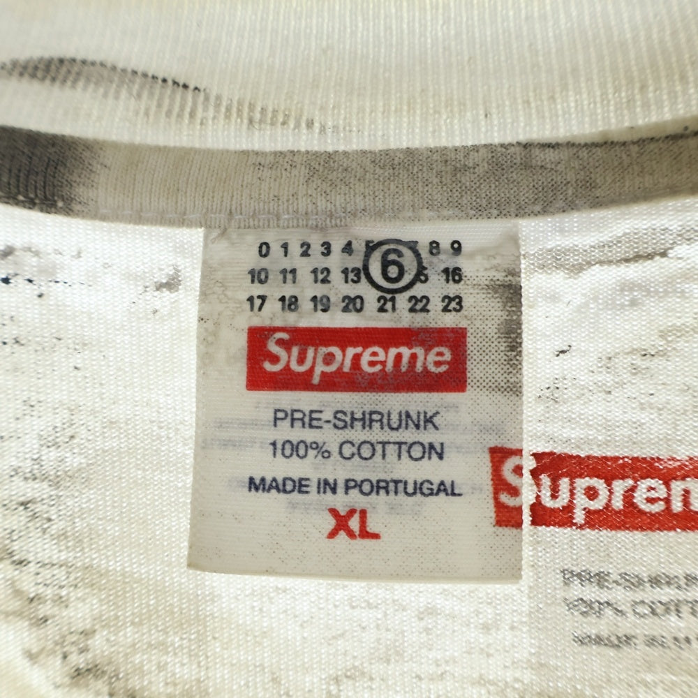 SUPREME(シュプリーム) 24SS ×MM6 Maison Margiela Box Logo Tee エムエムシックス メゾンマルジェラ ボックスロゴプリント 半袖Tシャツ カットソー ホワイト
