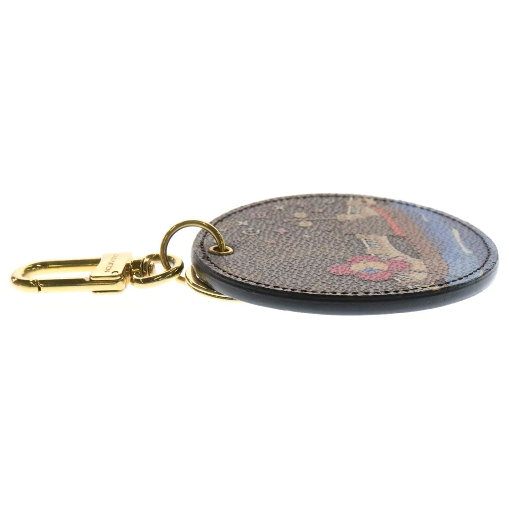 LOUIS VUITTON(ルイヴィトン) イリュストレ ヴィヴィエンヌ モノグラムキャンバス キーホルダー バッグチャーム ブラウン/ブルー M68652 DI0199 レディース