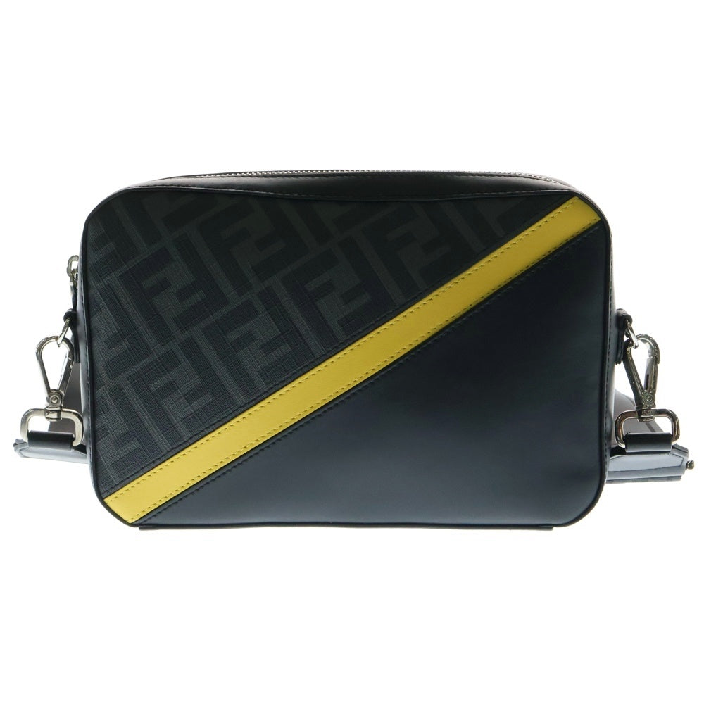 FENDI(フェンディ) ダイアゴナル カメラケース ズッカ ショルダーバッグ ブラック 7M0286