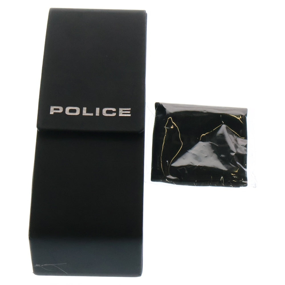 POLICE(ポリス) メタルフレーム ハーフリム メガネ アイウェア シルバー VPL941J