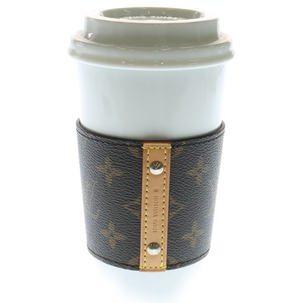 LOUIS VUITTON(ルイヴィトン) カップ ルイ モノグラム タンブラー 陶器 ホワイト/ブラウン LG2241 GI0653 ■