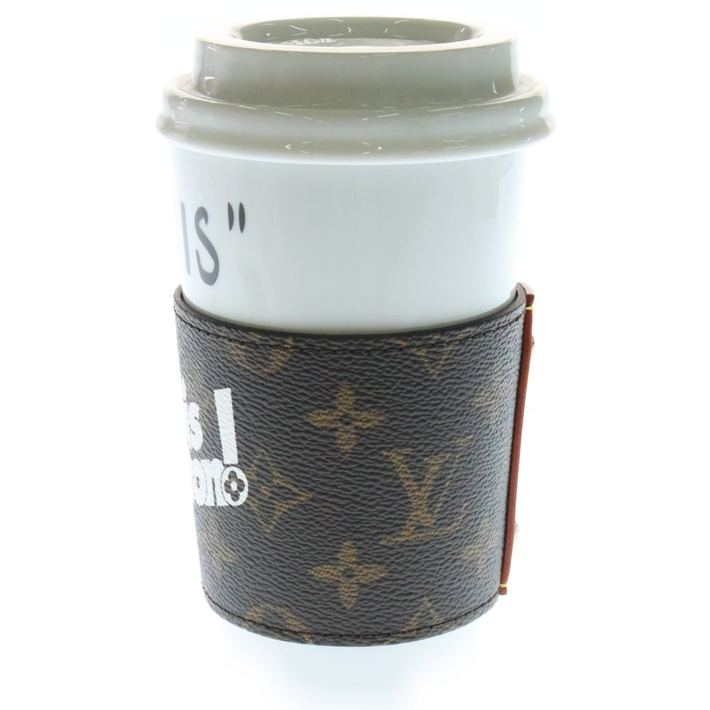 LOUIS VUITTON(ルイヴィトン) カップ ルイ モノグラム タンブラー 陶器 ホワイト/ブラウン LG2241 GI0653 ■