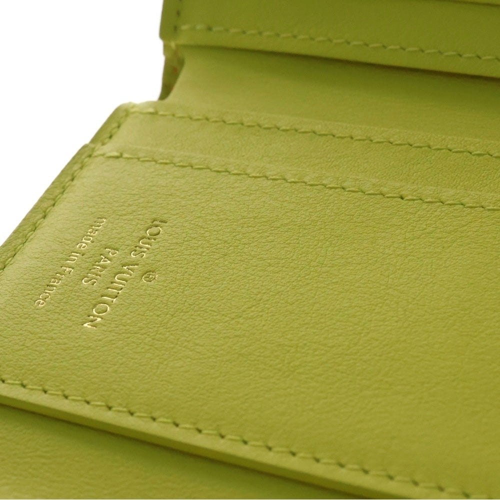 LOUIS VUITTON(ルイヴィトン) ポルトフォイユカプシーヌ XS バイカラー レザー コンパクトウォレット 2つ折り財布 ピンク/イエロー M81203 RFID レディース