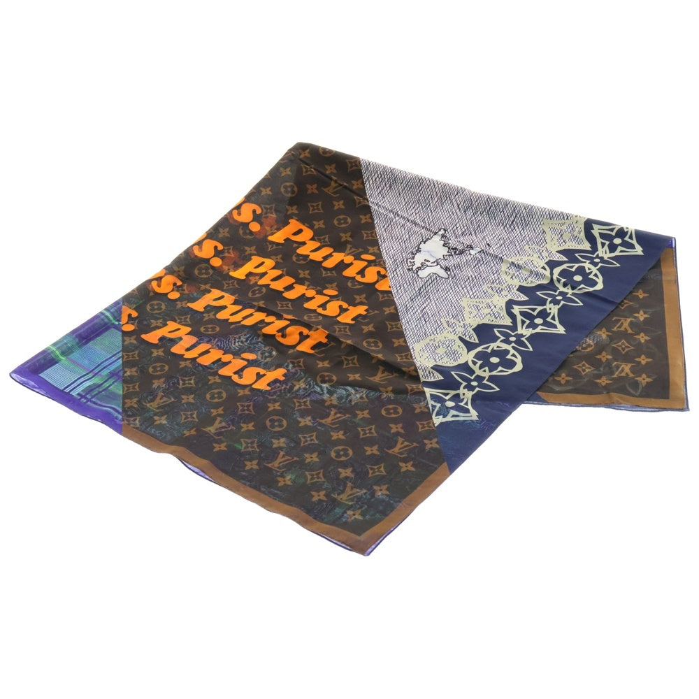 LOUIS VUITTON(ルイヴィトン) エトール モノグラム ウール シルク ストール ブラウン QB0261 MP3127