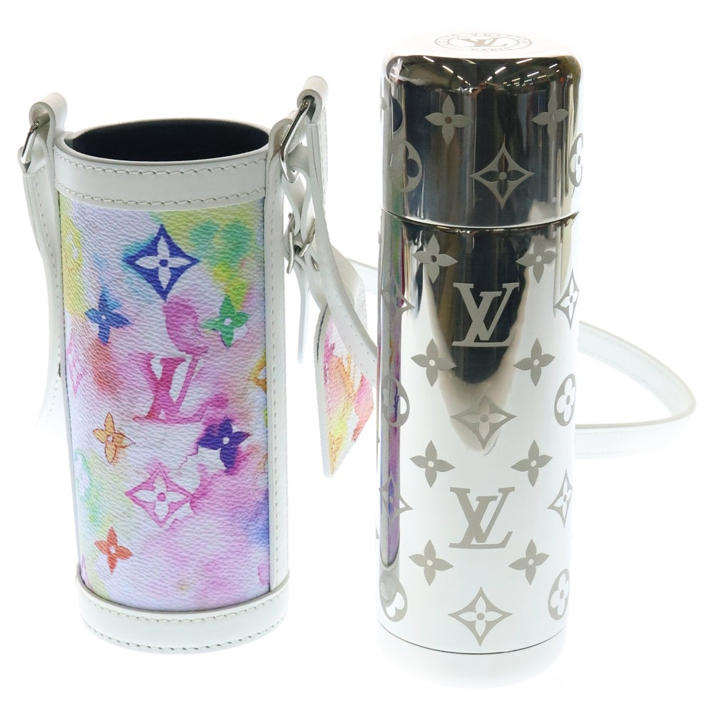 LOUIS VUITTON(ルイヴィトン) フラスク ウォーターカラーモノグラム タンブラー水筒 シルバー/マルチ GI0625