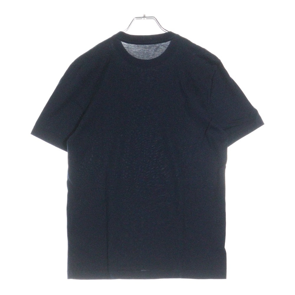 LOUIS VUITTON(ルイヴィトン) 14SS ロゴ刺繍 クルーネック半袖Tシャツカットソー ネイビー RM142Q H5IY05JC8