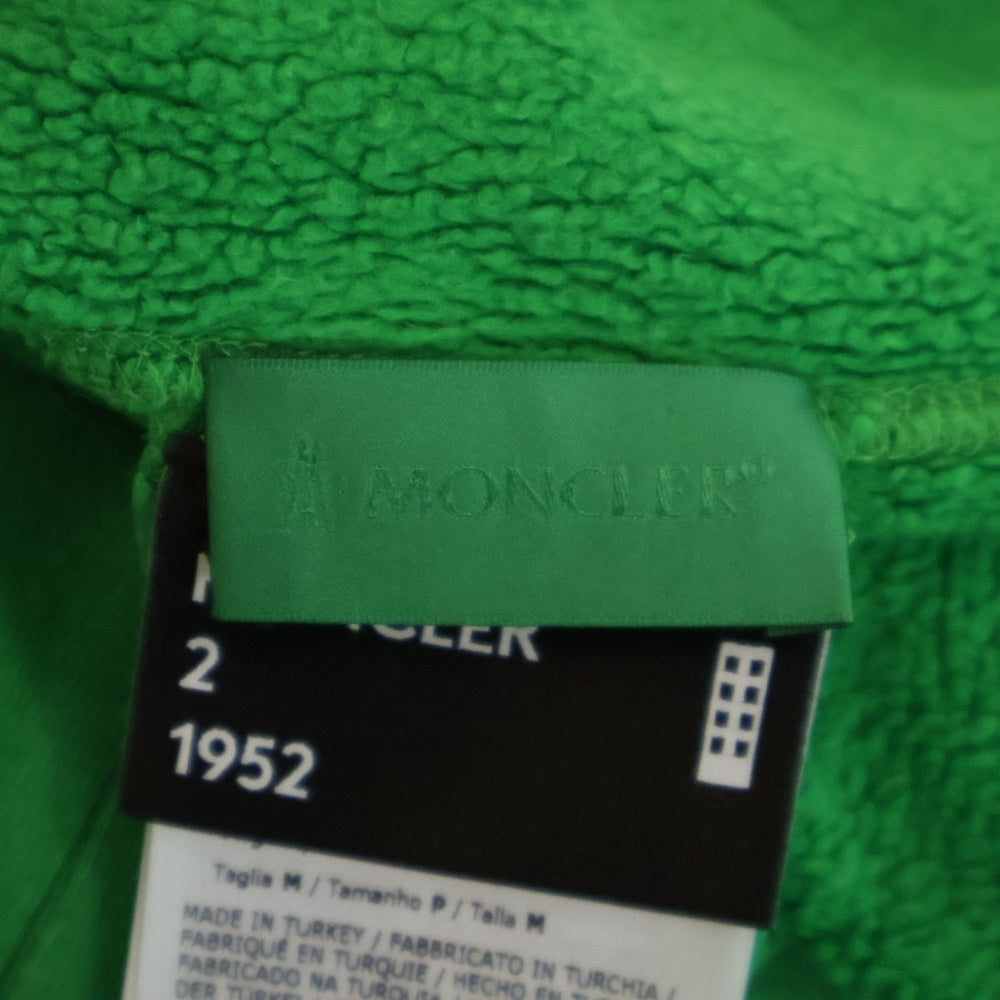 MONCLER GENIUS(モンクレール ジーニアス) 22AW フェルトロゴ クルーネック スウェット トレーナー グリーン H20928G00018 809KX