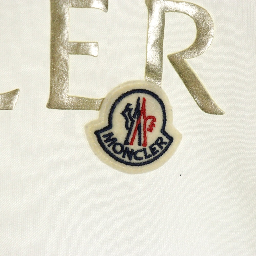 MONCLER(モンクレール) 21SS ロゴプリント クルーネック半袖Tシャツカットソー ホワイト G10938C71510 V8094