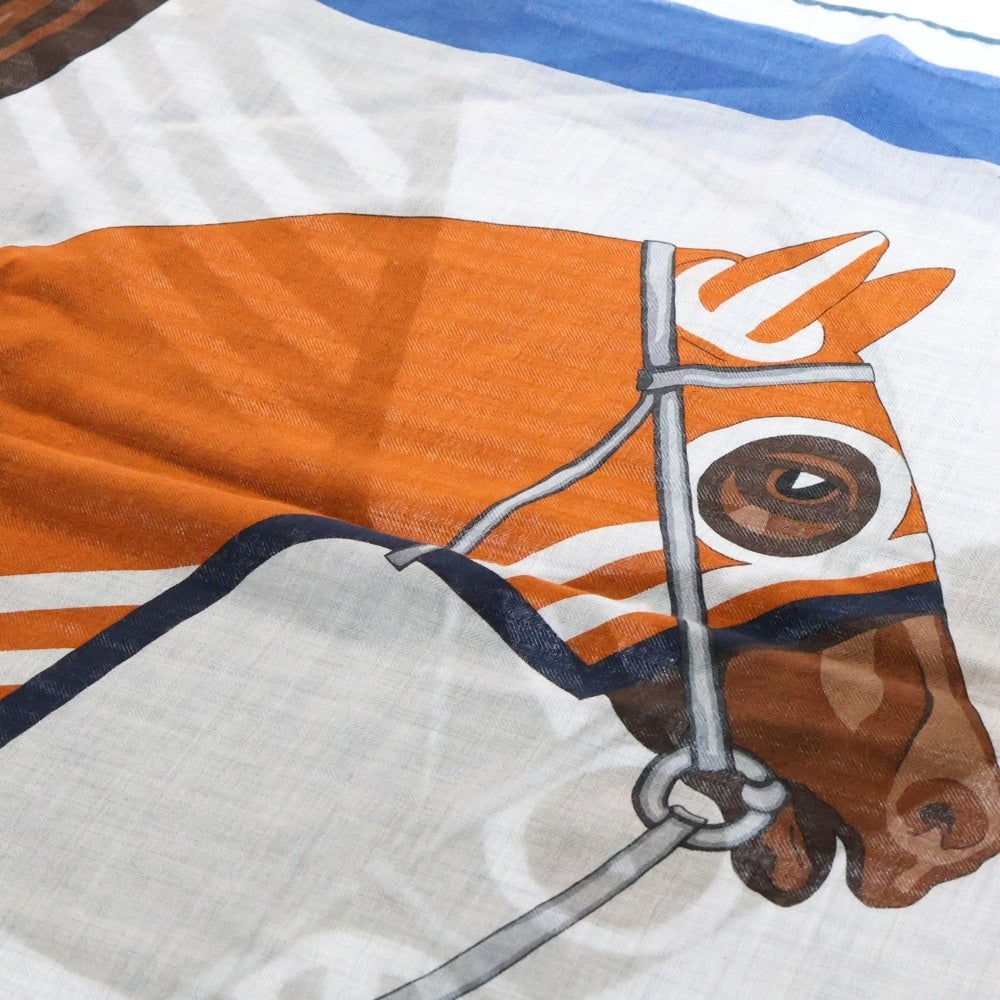 HERMES(エルメス) カレ70 馬着 シルク ストール マフラー マルチ