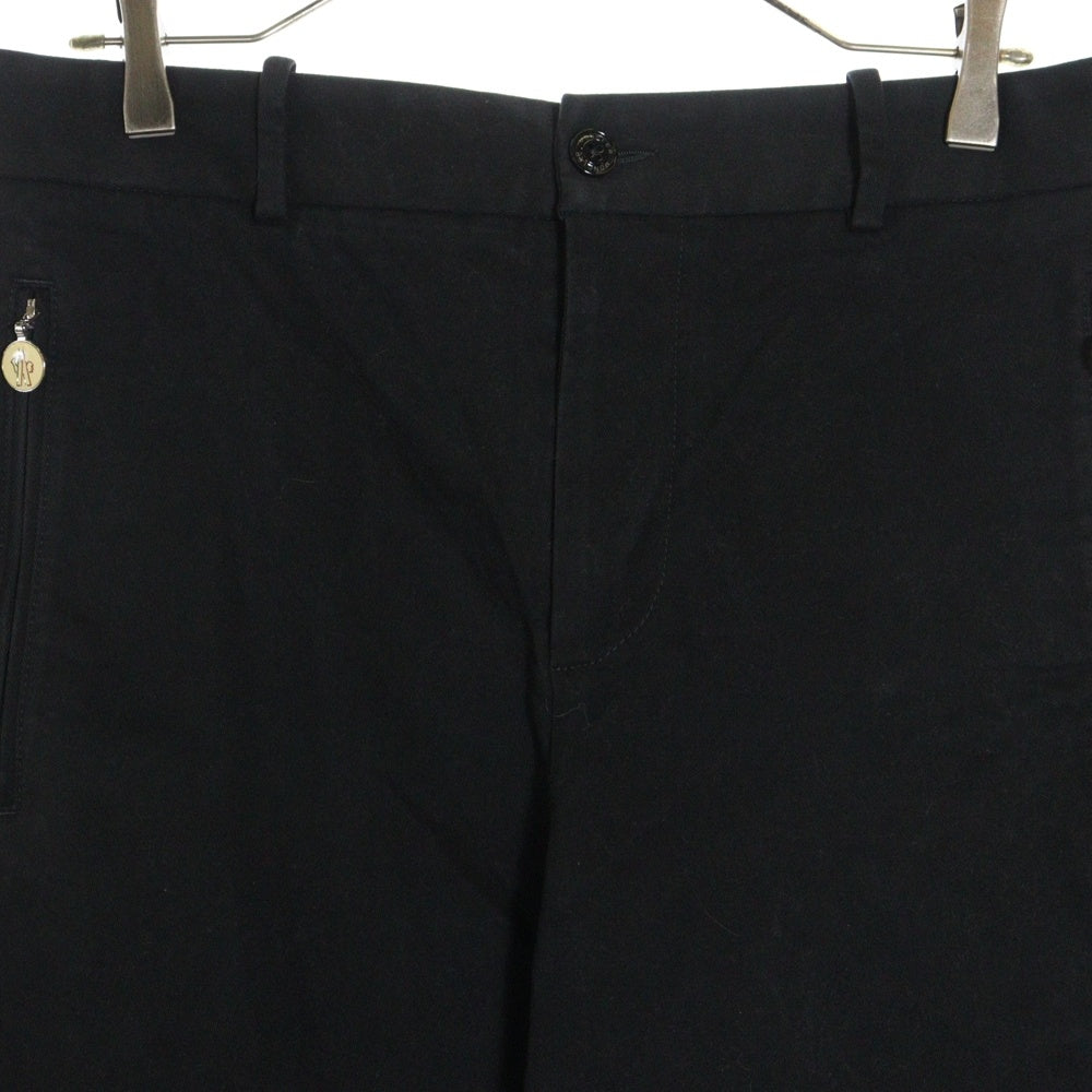 MONCLER(モンクレール) 22AW サイドライン バイカラー ロングパンツ ブラック/レッド H20912A00012 596BS