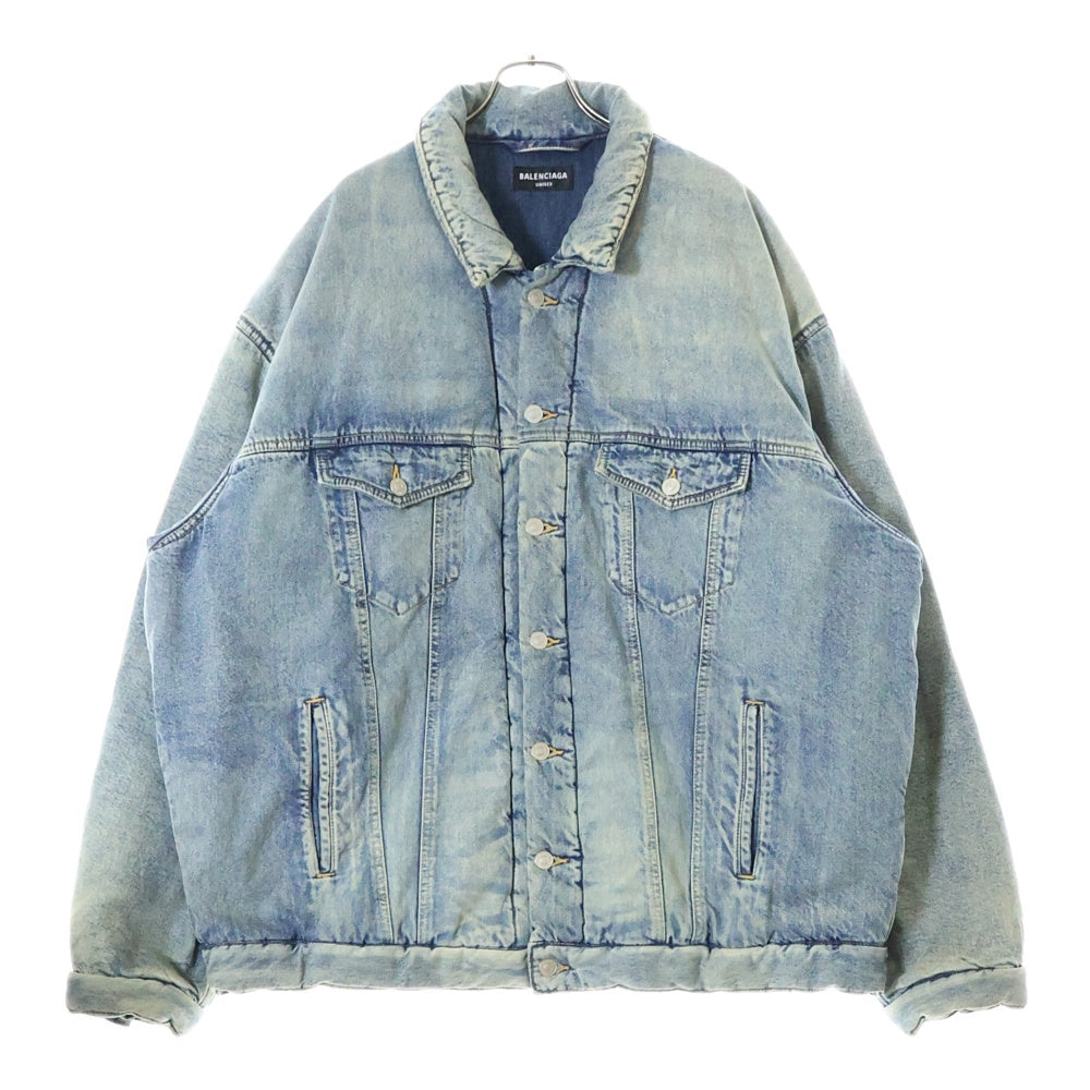 BALENCIAGA(バレンシアガ) 22AW オーバーサイズ パデッドデニムジャケット ブルー 681689 TJW92