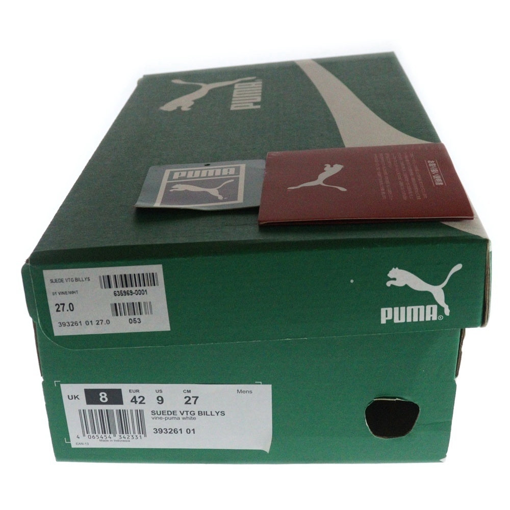 PUMA(プーマ) BILLY'S別注 SUEDE VTG GRASS GREEN スエードヴィンテージローカットスニーカー グリーン US9/27.0cm 393261-01