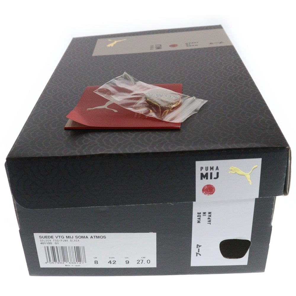 PUMA(プーマ) ×SOMA ×ATMOS SUEDE VTG MIJ GOLD MONSTER ソーマ アトモス スウェードレザー ヴィテージ ゴールドモンスター ローカットスニーカー US9/27cm 401100-01