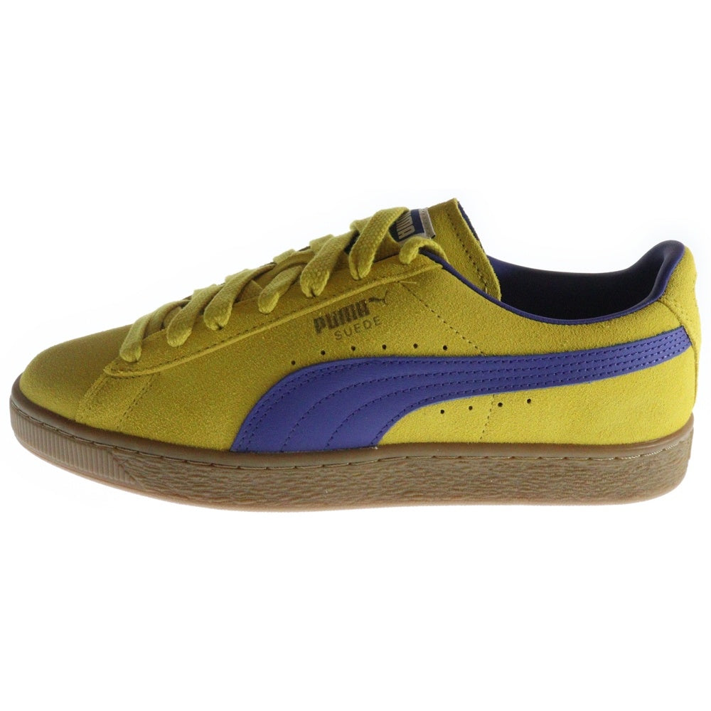 PUMA(プーマ) SUEDE TERRACE FRESH PEAR GUM スウェードレザー テラス フレッシュペアガム ローカットスニーカー イエロー/ブルー US8.5/26.5cm 396451-06