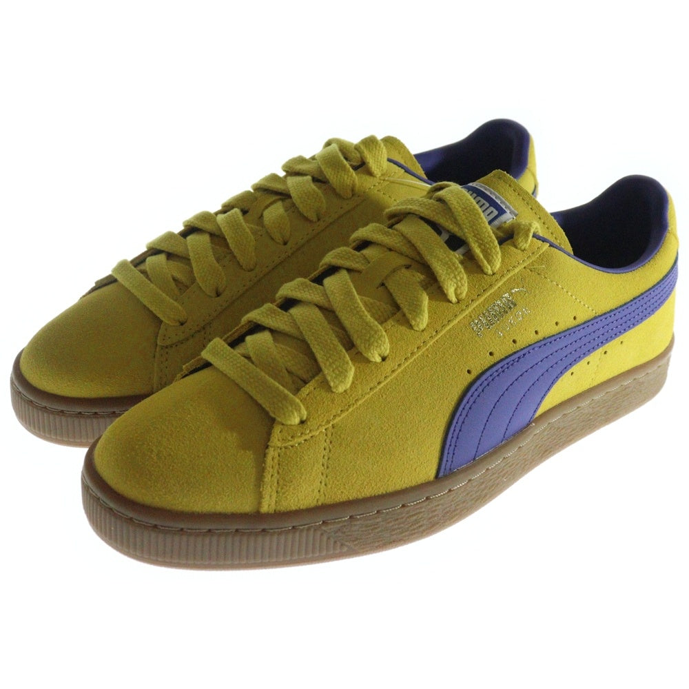 PUMA(プーマ) SUEDE TERRACE FRESH PEAR GUM スウェードレザー テラス フレッシュペアガム ローカットスニーカー イエロー/ブルー US8.5/26.5cm 396451-06