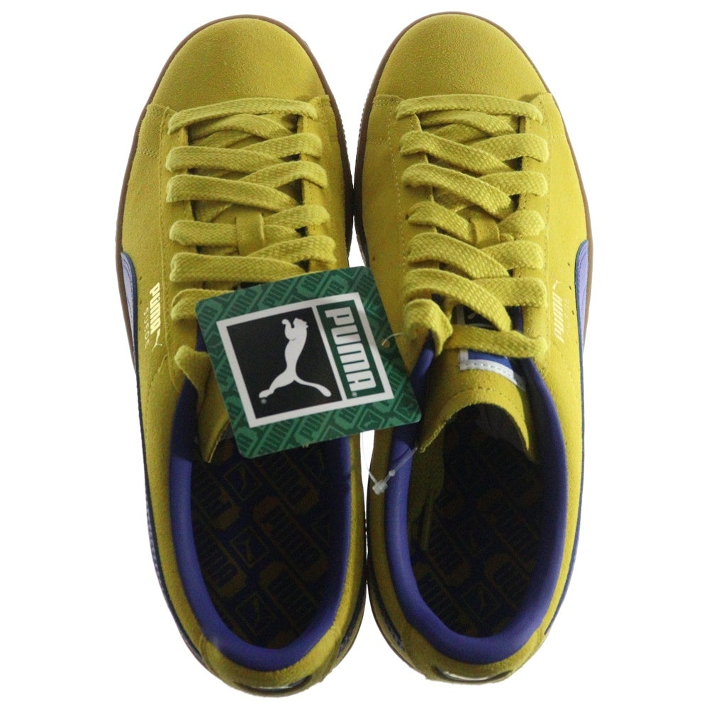 PUMA(プーマ) SUEDE TERRACE FRESH PEAR GUM スウェードレザー テラス フレッシュペアガム ローカットスニーカー イエロー/ブルー US8.5/26.5cm 396451-06