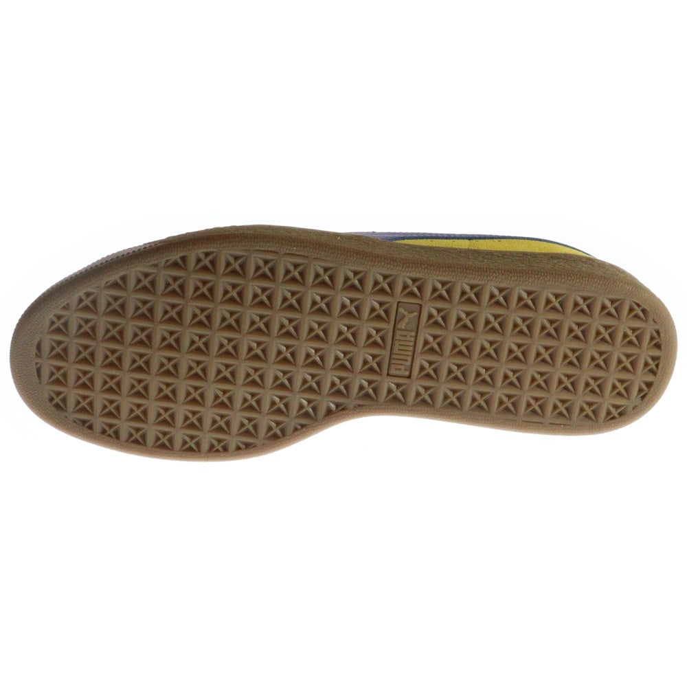 PUMA(プーマ) SUEDE TERRACE FRESH PEAR GUM スウェードレザー テラス フレッシュペアガム ローカットスニーカー イエロー/ブルー US8.5/26.5cm 396451-06