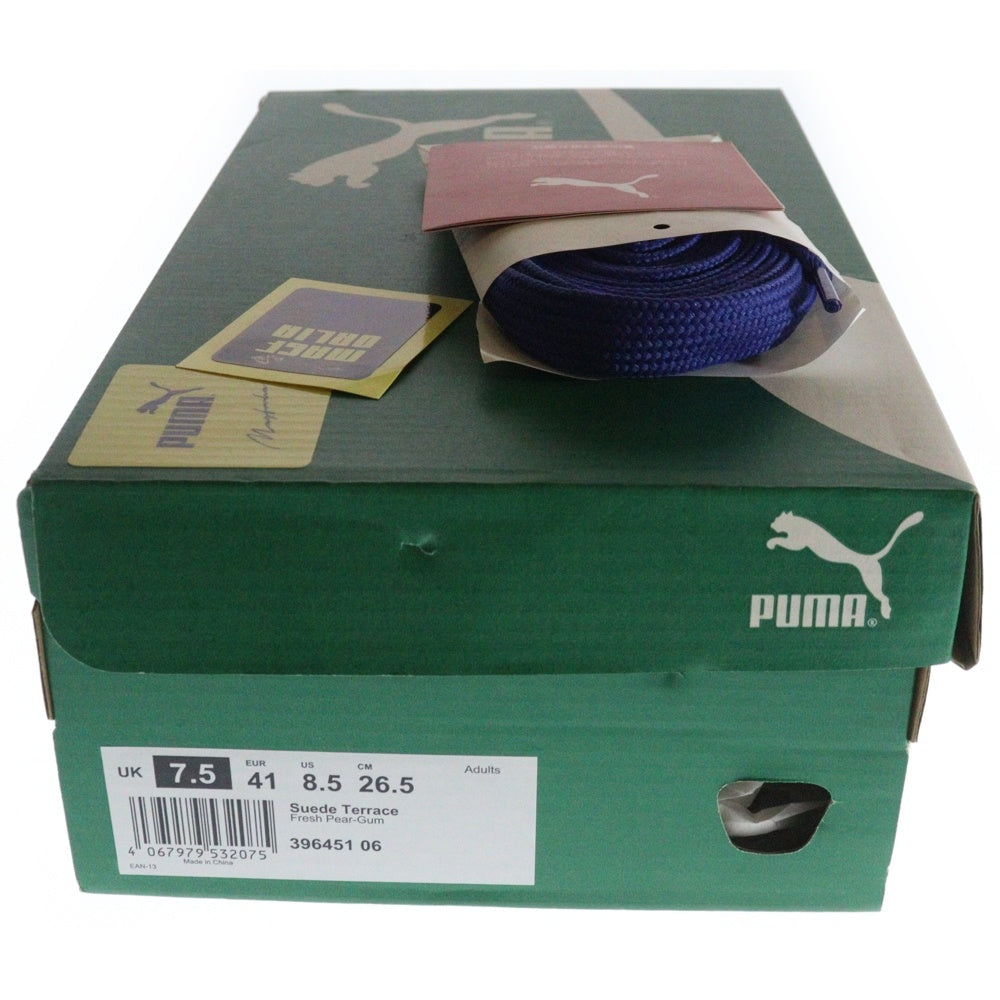 PUMA(プーマ) SUEDE TERRACE FRESH PEAR GUM スウェードレザー テラス フレッシュペアガム ローカットスニーカー イエロー/ブルー US8.5/26.5cm 396451-06