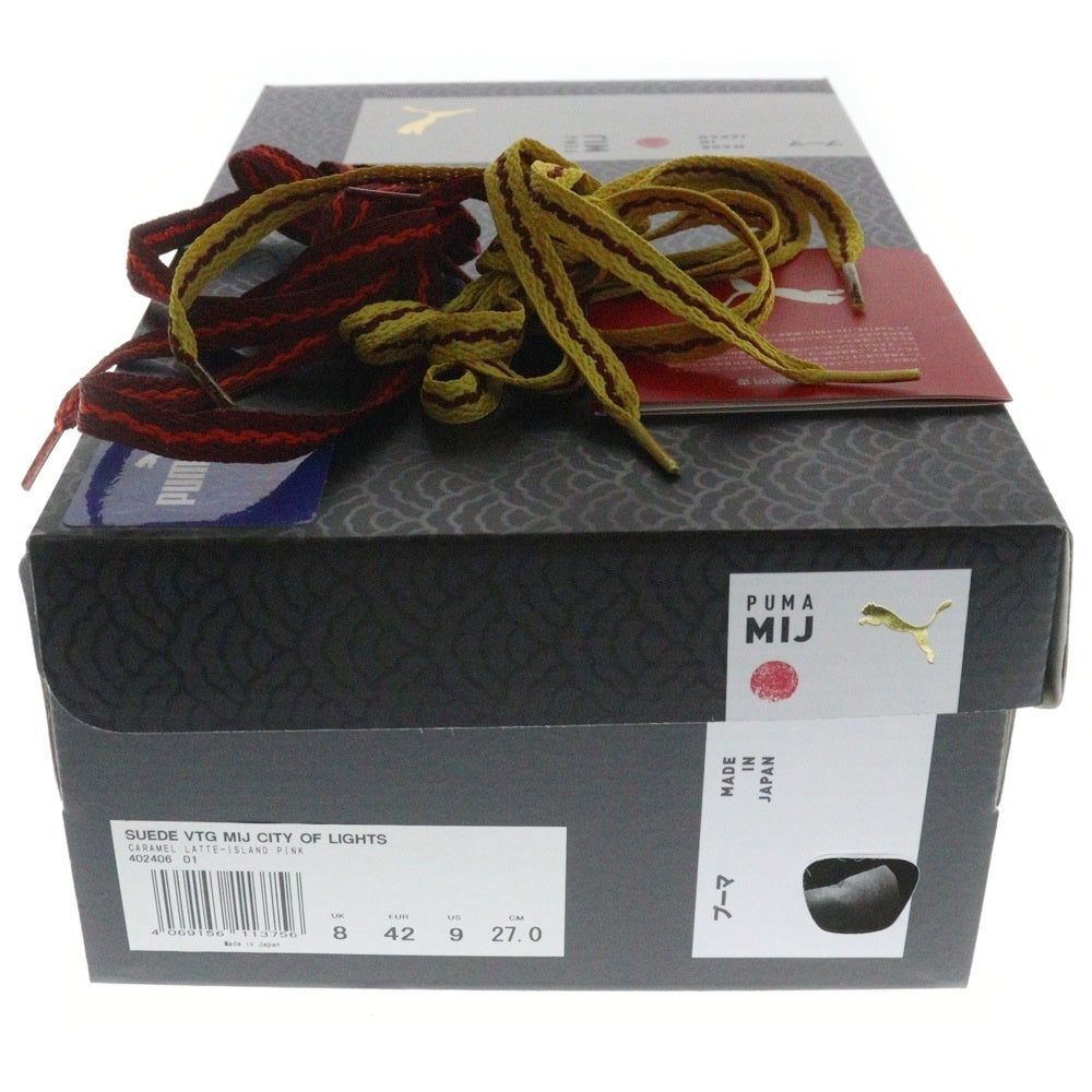PUMA(プーマ) SUEDE VTG MIJ CITY OF LIGHTS スウェードレザー ヴィンテージ シティオブライツ ローカットスニーカー ブラウン US9/27cm 402406-01