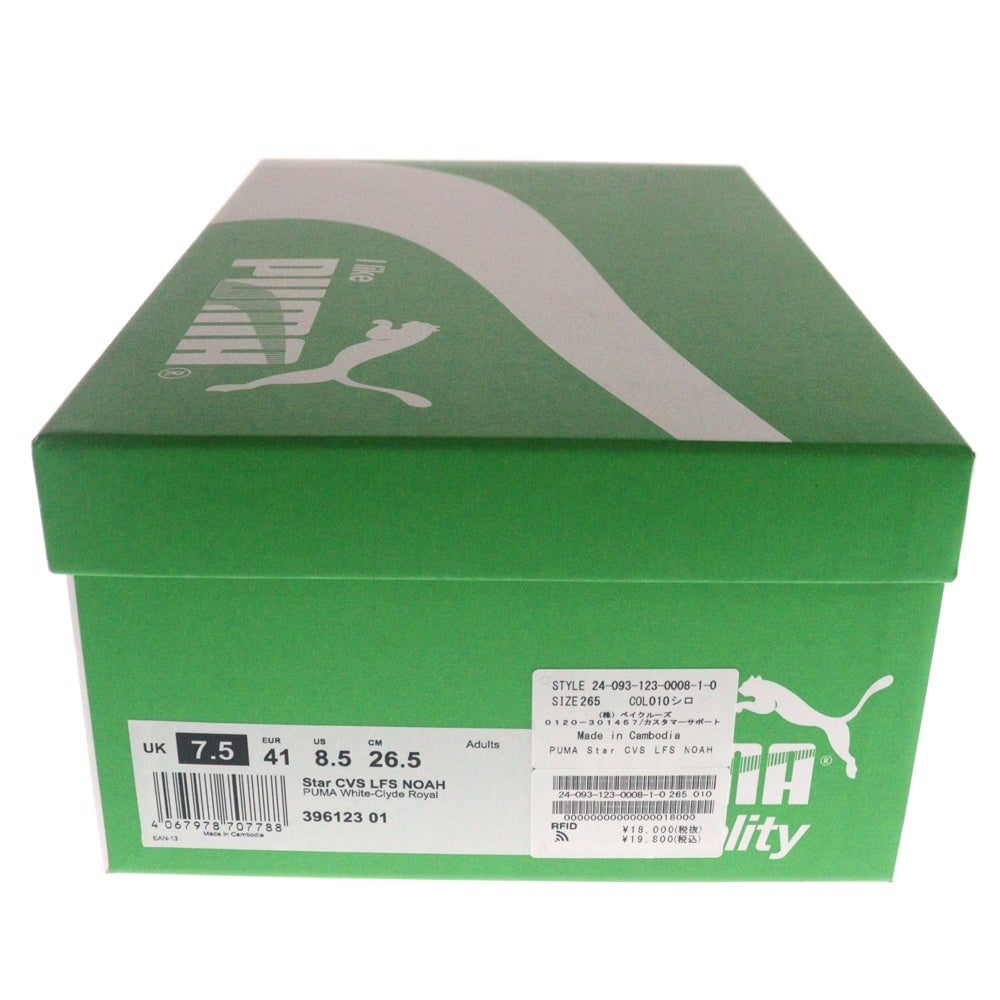 PUMA(プーマ) ×NOAH STAR CVS ノア スター キャンバス ローカットスニーカー ホワイト US8.5/26.5cm 396123-01