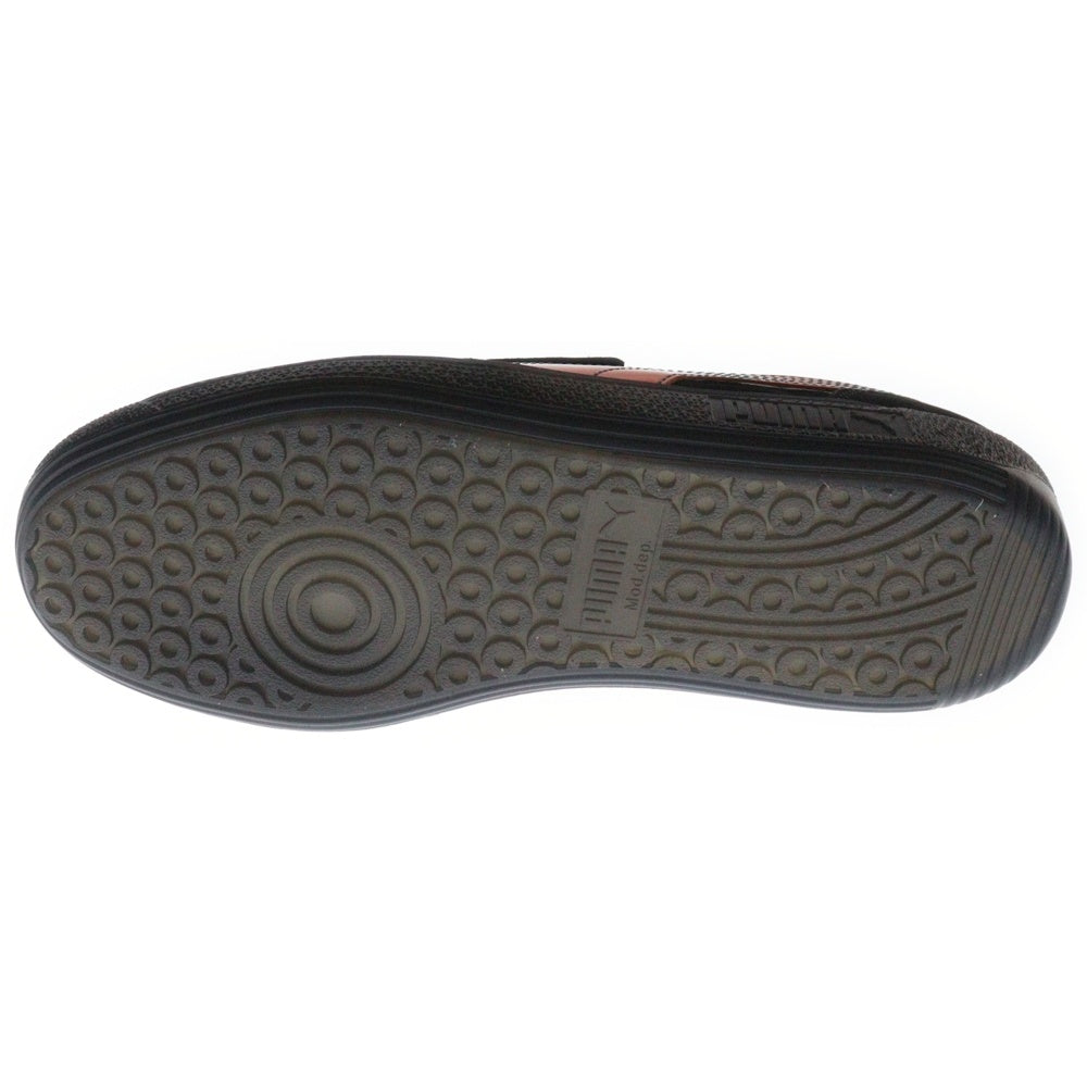 PUMA(プーマ) PALERMO MIJ KL SPORT パレルモ スウェードレザー ローカットスニーカー ブラック/オレンジ US8/26cm 402421-01