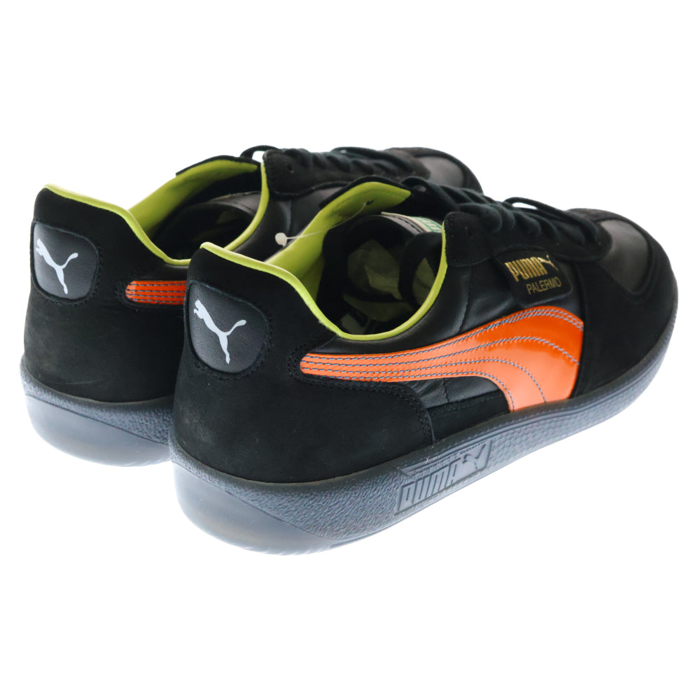 PUMA(プーマ) PALERMO MIJ KL SPORT パレルモ スウェードレザー ローカットスニーカー ブラック/オレンジ US8.5/26.5cm 402421-01