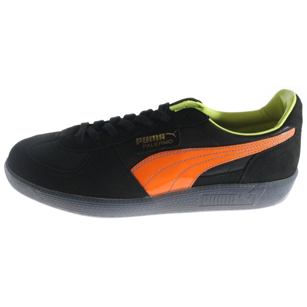 PUMA(プーマ) PALERMO MIJ KL SPORT パレルモ スウェードレザー ローカットスニーカー ブラック/オレンジ US8.5/26.5cm 402421-01