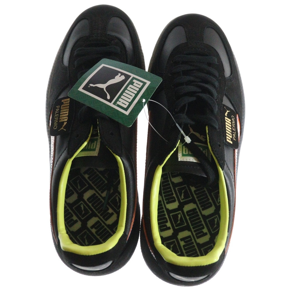 PUMA(プーマ) PALERMO MIJ KL SPORT パレルモ スウェードレザー ローカットスニーカー ブラック/オレンジ US8.5/26.5cm 402421-01