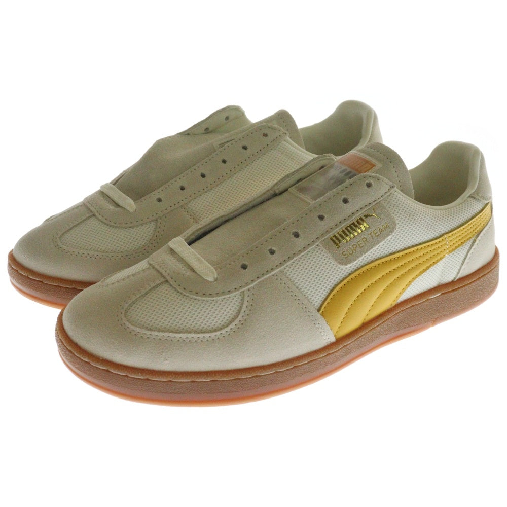 PUMA(プーマ) SUPER TEAM CURRENCY スーパーチーム スウェードレザー ローカットスニーカー ホワイト US9/27cm 394530-02
