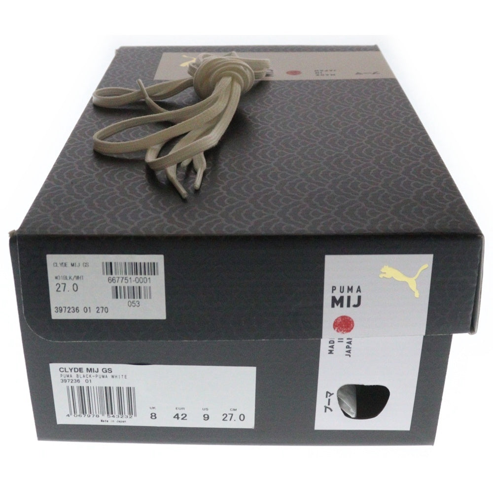 PUMA(プーマ) CLYDE MIJ GS クライド レザー ローカットスニーカー ブラック US9/27cm 397236-01