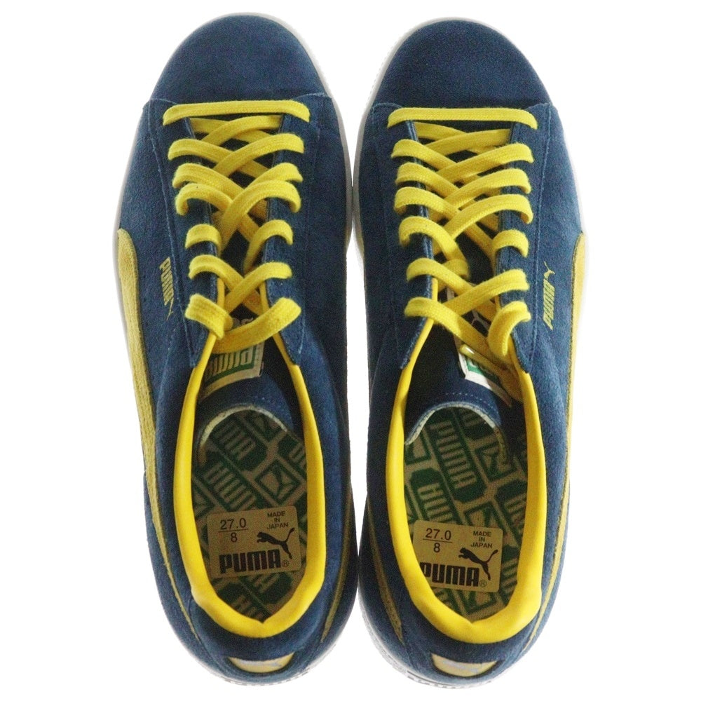 PUMA(プーマ) SUEDE VTG MIJ スウェードレザー ヴィンテージ ローカットスニーカー ブルー/イエロー US9/27cm 387221-02