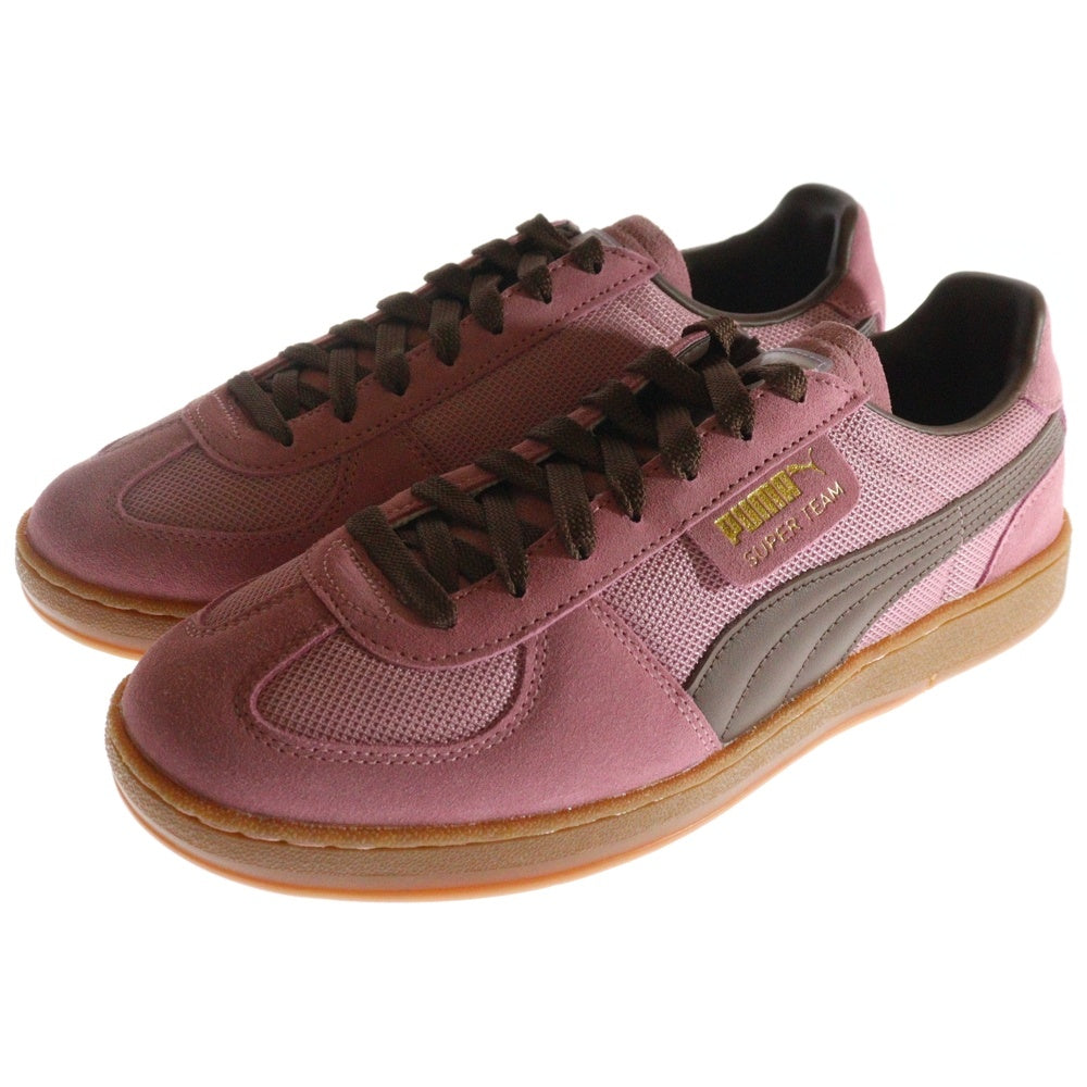 PUMA(プーマ) SUPER TEAM CURRENCY スーパーチーム スウェードレザー ローカットスニーカー ピンク US9/27cm 394530-01