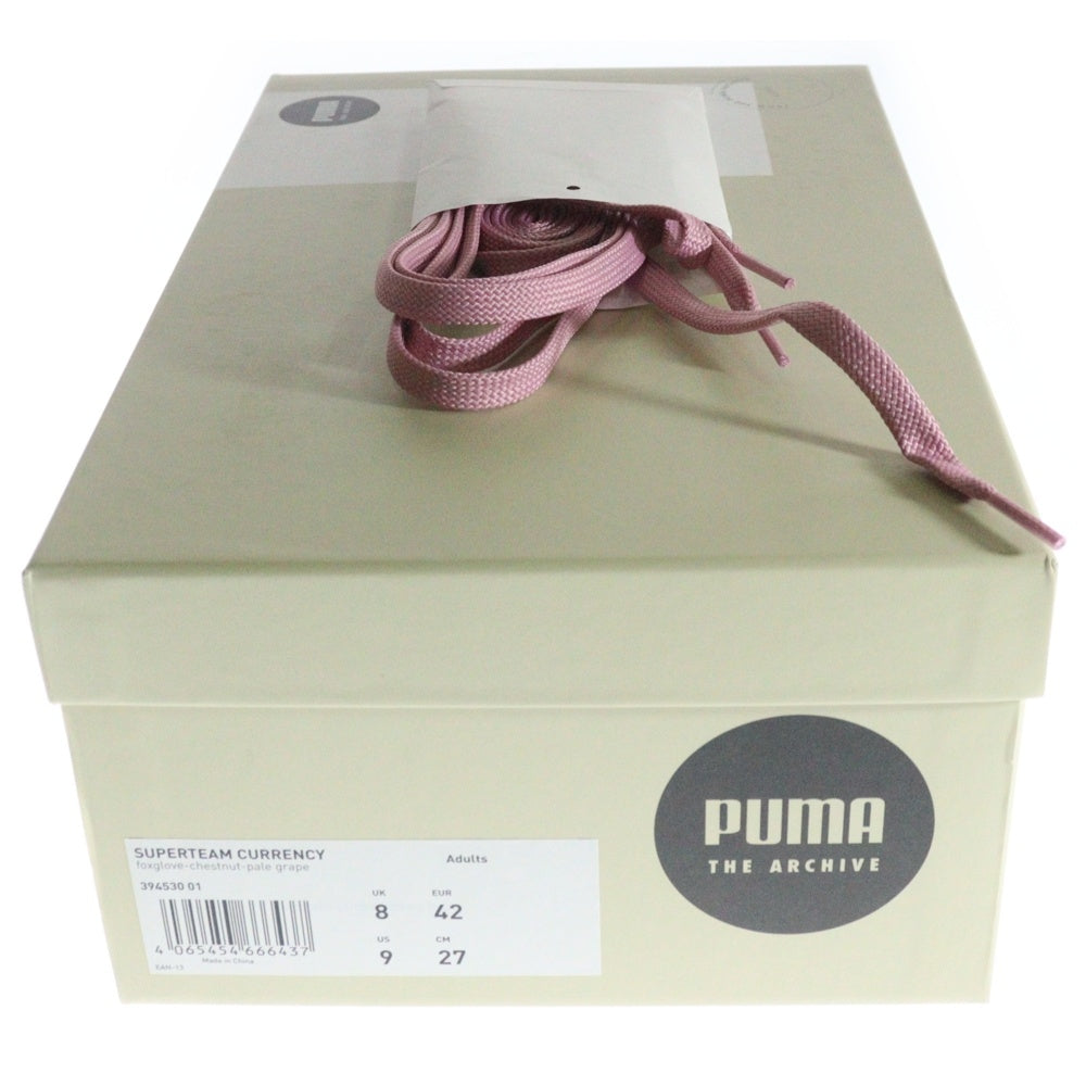 PUMA(プーマ) SUPER TEAM CURRENCY スーパーチーム スウェードレザー ローカットスニーカー ピンク US9/27cm 394530-01