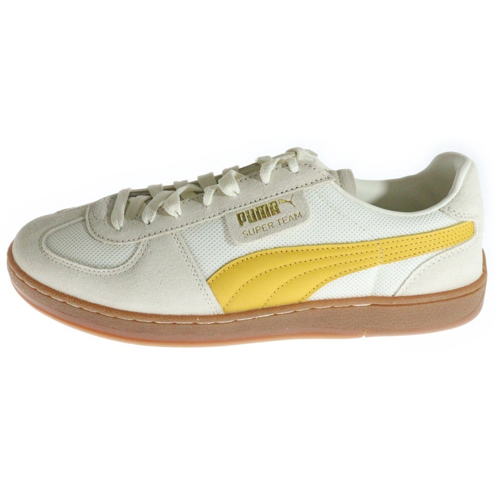 PUMA(プーマ) SUPER TEAM CURRENCY スーパーチーム スウェードレザー ローカットスニーカー ホワイト US9/27cm 394530-02