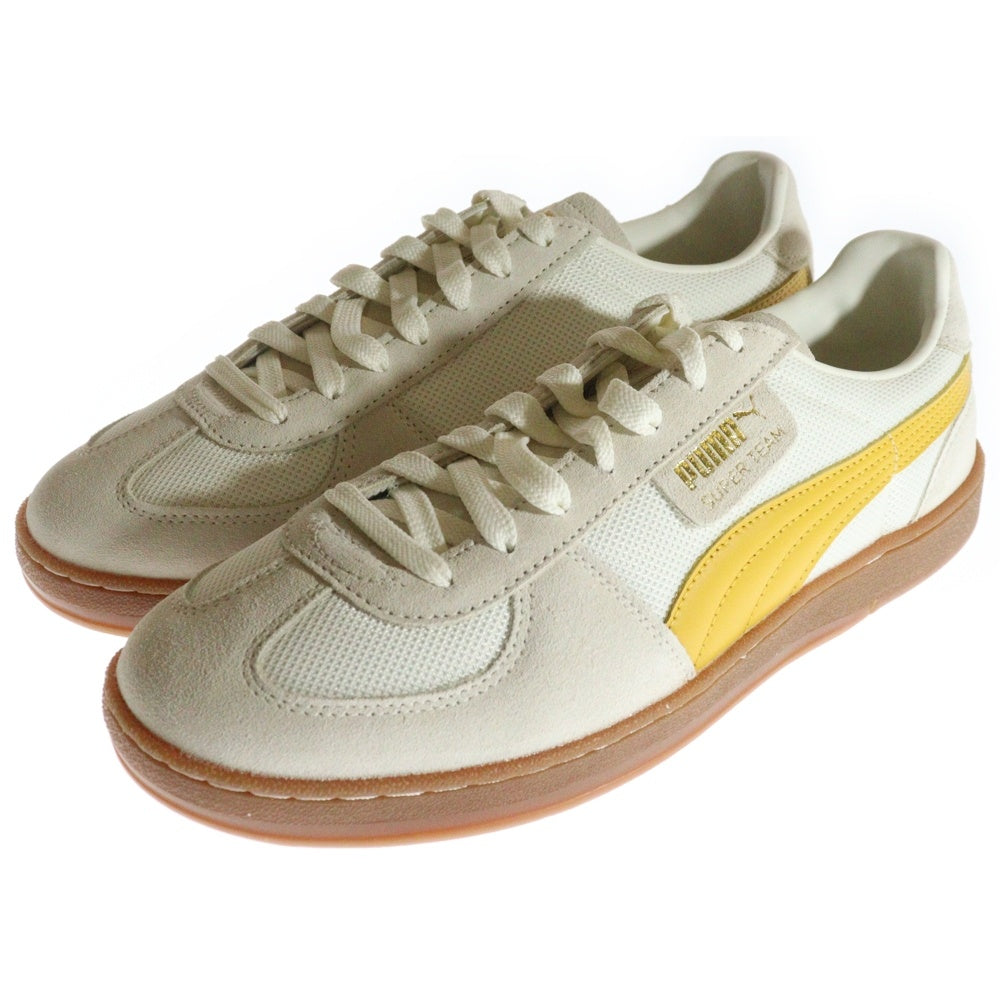 PUMA(プーマ) SUPER TEAM CURRENCY スーパーチーム スウェードレザー ローカットスニーカー ホワイト US9/27cm 394530-02
