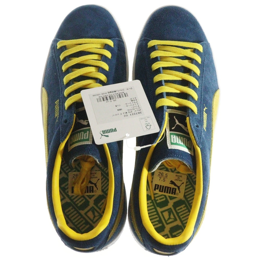 PUMA(プーマ) SUEDE VTG MIJ スウェードレザー ヴィンテージ ローカットスニーカー ブルー/イエロー US8.5/26.5cm 387221-02