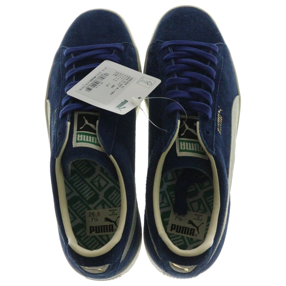 PUMA(プーマ) ×atoms SUEDE VTG AGED MIJ アトモス スウェード ヴィンテージ ローカットスニーカー ブルー US8.5/26.5cm 386309-01