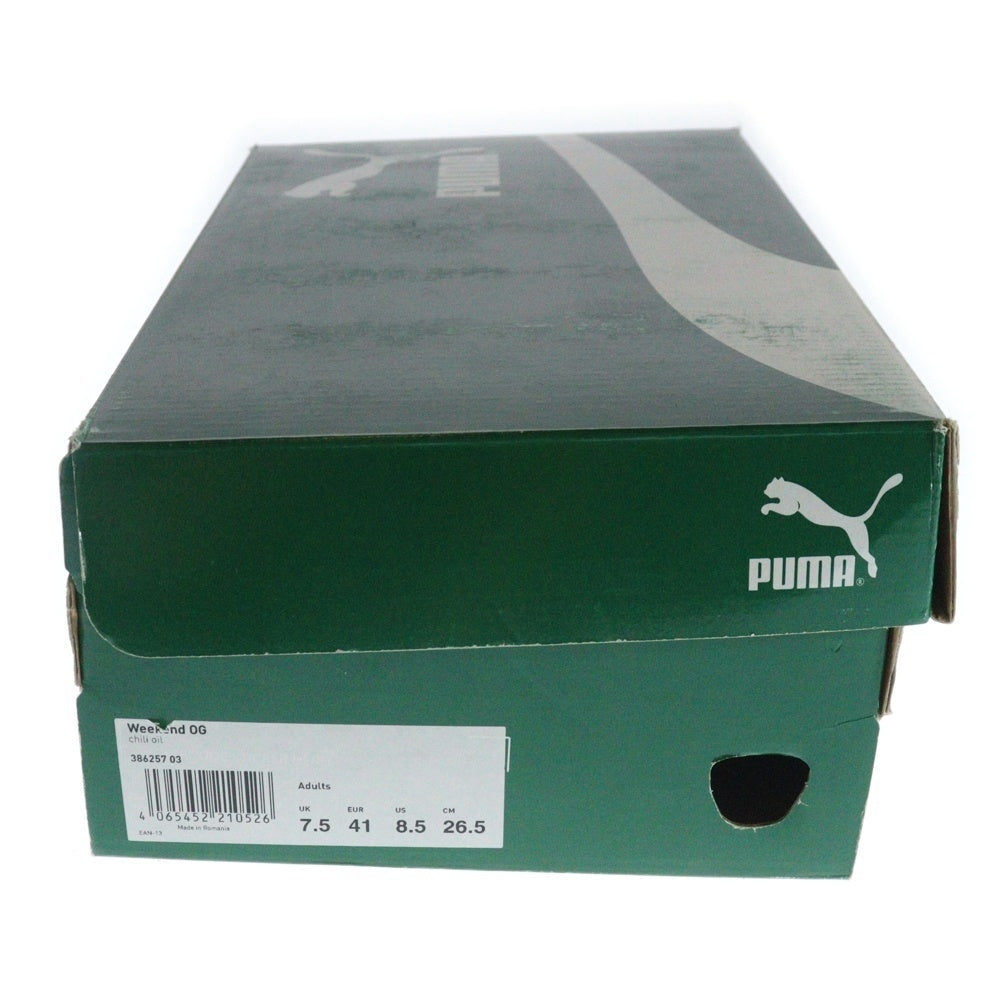 PUMA(プーマ) WEEKEND OG ウィークエンド スウェードレザー ローカットスニーカー レッド US8.5/26.5cm 386257-03