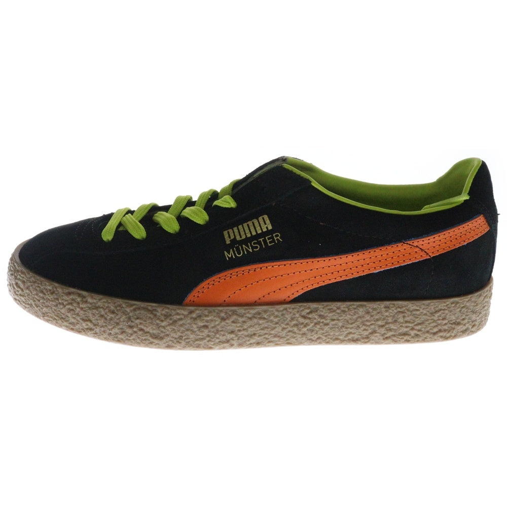 PUMA(プーマ) MUENSTER LEGENDS ミュンスター レジェンド スウェードローカットスニーカー ブラック/オレンジ US9/27cm 383406-02