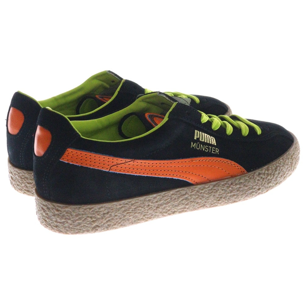 PUMA(プーマ) MUENSTER LEGENDS ミュンスター レジェンド スウェードローカットスニーカー ブラック/オレンジ US9/27cm 383406-02