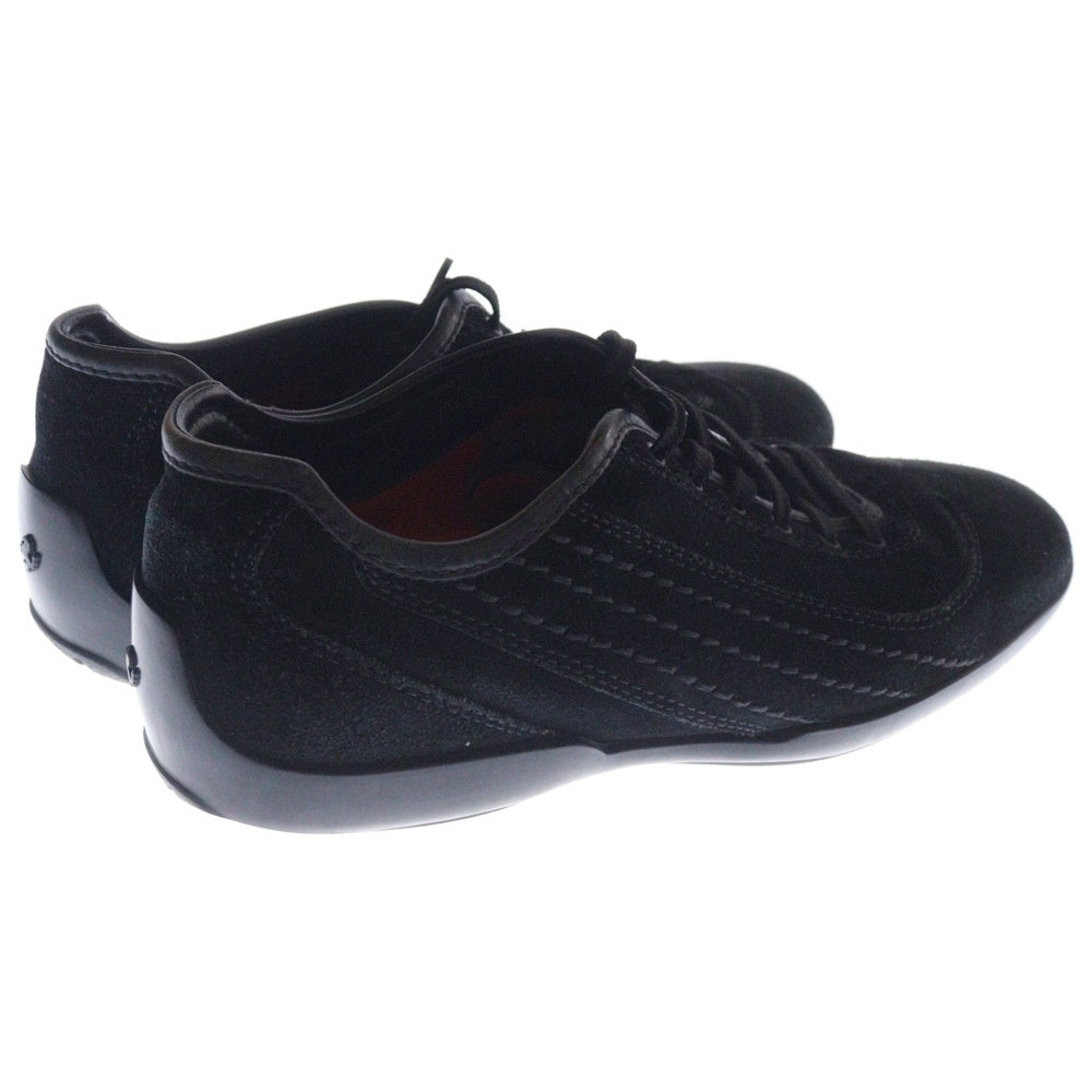 TOD'S(トッズ) ×Ferrari フェラーリ スウェードレザー ローカットスニーカー ブラック