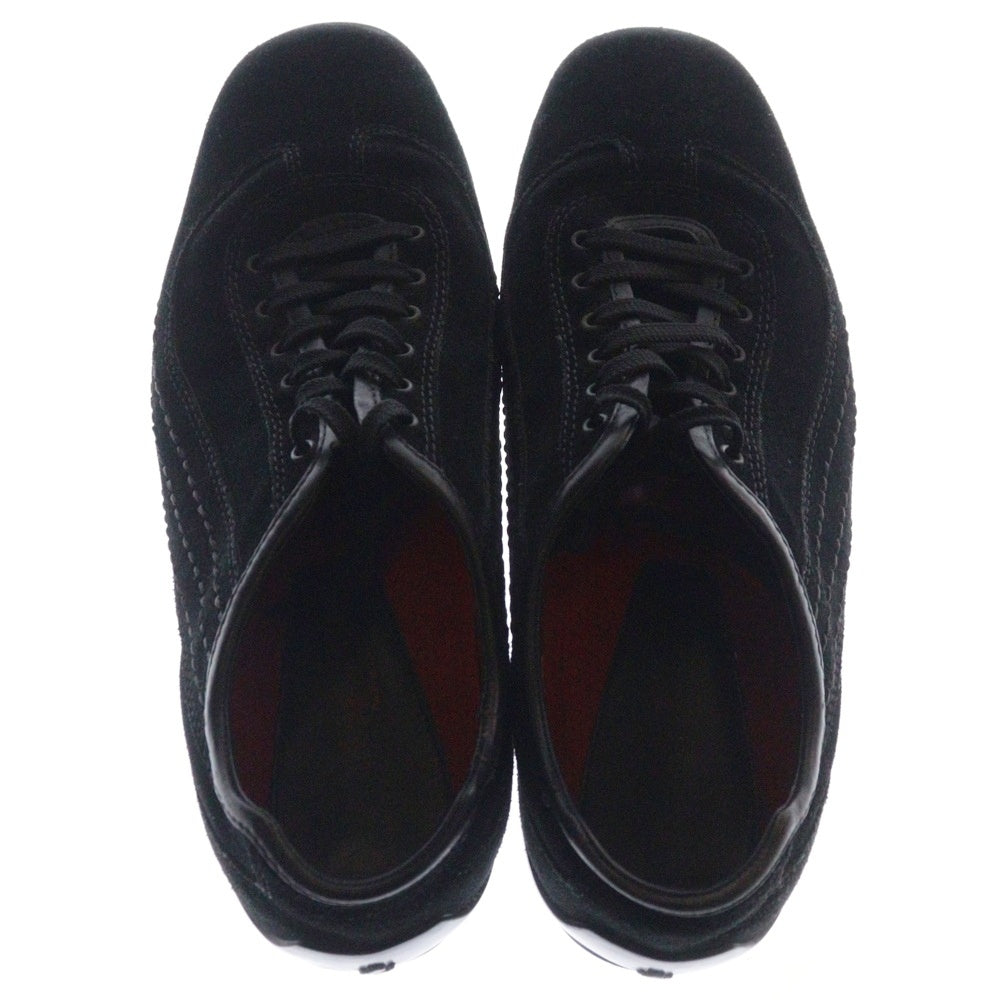 TOD'S(トッズ) ×Ferrari フェラーリ スウェードレザー ローカットスニーカー ブラック